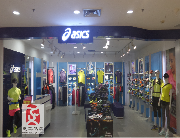 亚瑟士 ASICS 广州广百总店6楼AS店装饰工程（2014年）